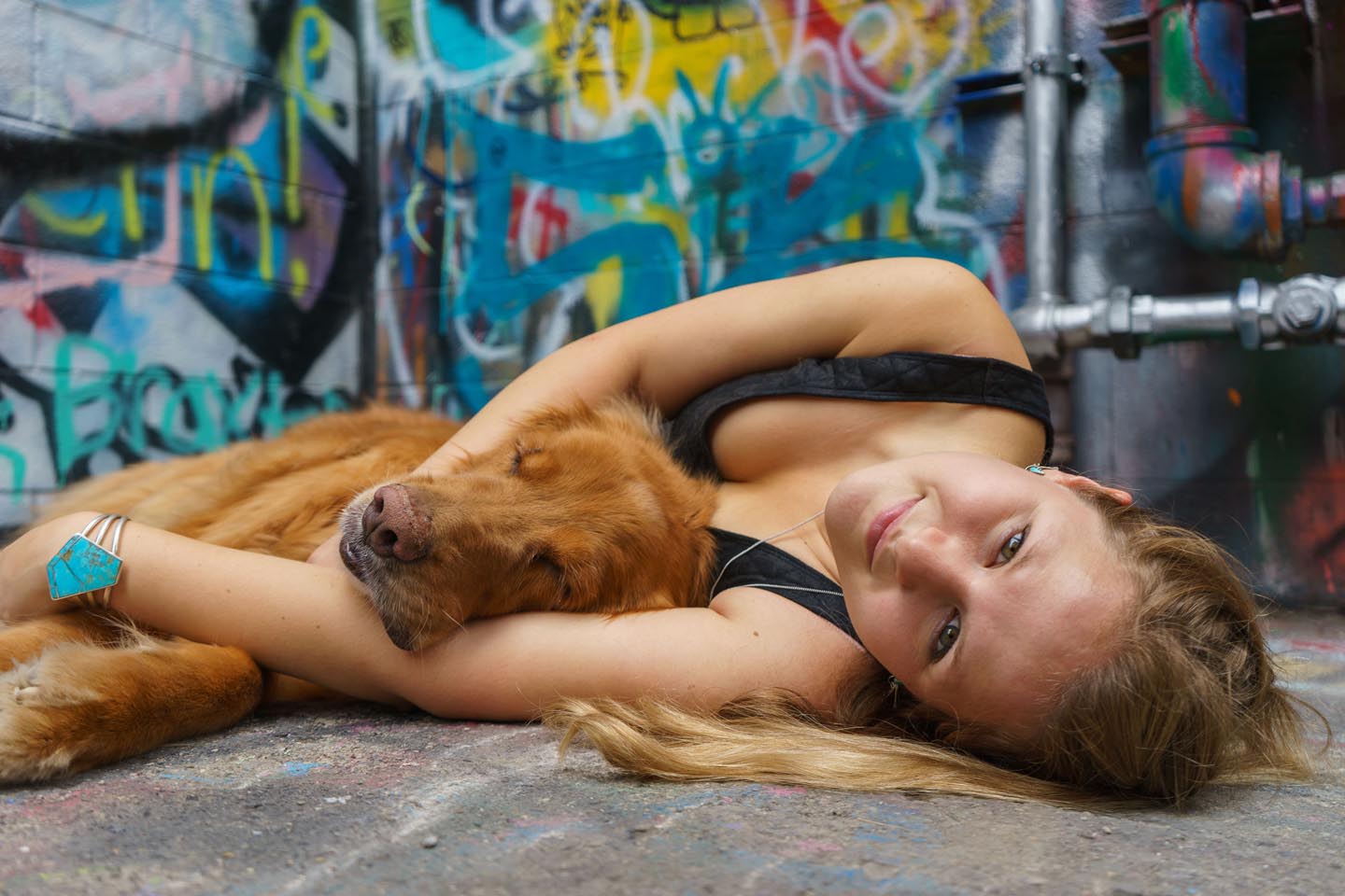 Graffiti Alley Urban Dog Photography