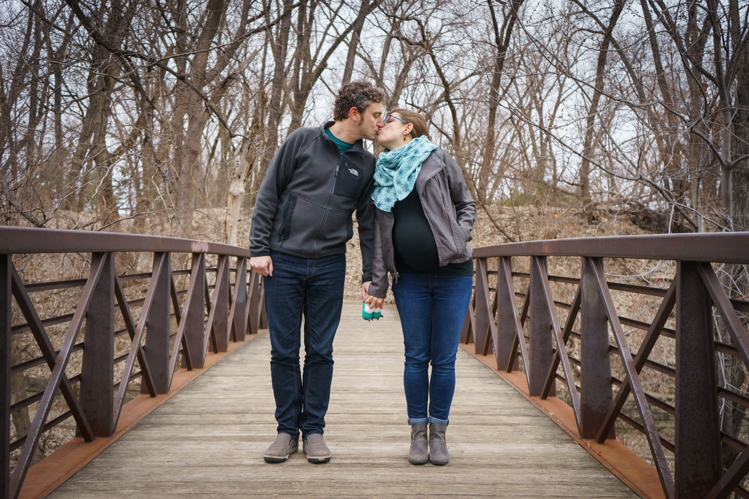 River Road Maternity Session - monster baby shoes